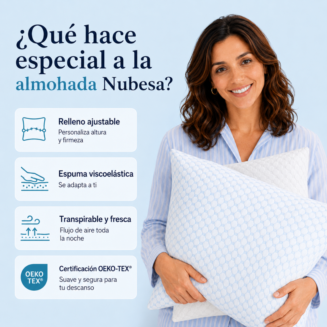 Nubesa Original - Almohada Ajustable